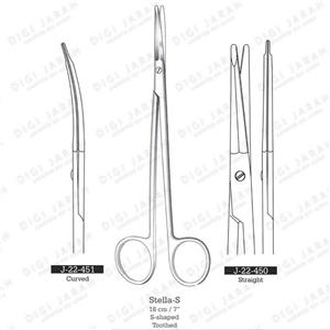 قیچی فیس لیفت S کرو J-22-451 surgicon 18cm