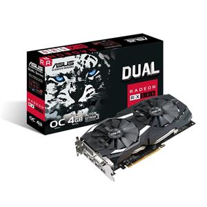 کارت گرافیک ایسوس مدل دوآل آر ایکس 580 او 4 جی با حافظه گیگابایت ASUS DUAL-RX580-O4G Graphics Card 