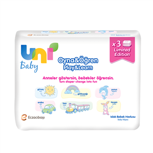 مرطوب کننده فروشگاه واتسونس ( Watsons ) دستمال مرطوب بچه Uni Play and Learn Baby Wetets 3 Pack 52 Pieces – کدمحصول 157962