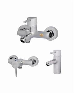 ست سه تکه شیرآلات شادان مدل تنسو یاقوت کروم