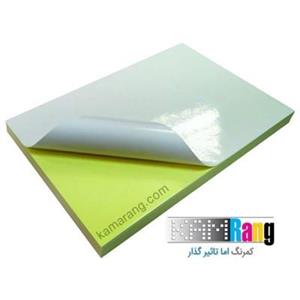 کاغذ گلاسه سایز A4 وزن 160 گرم 100 برگ پشت چسب دار