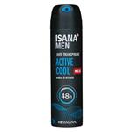 اسپری خوشبوکننده Isana Men Anti-Transpirant Active Cool 48H 150 میلی لیتر – کدمحصول 102664