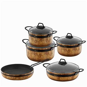 سرویس قابلمه گرانیتی 9 پارچه بریونی مدل رویال استون