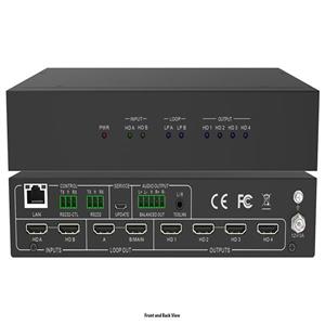 سوئیچ کنترلر ویدئو وال 4k با قابلیت تصویر در تصویر فرانت مدل Faranet 2x4 HDMI Video-Wall controller FN-W204 