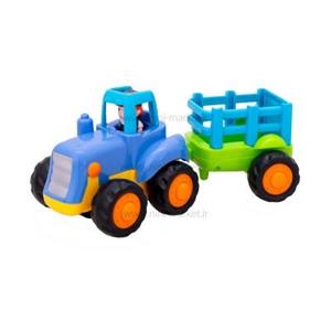 ماشین قدرتی مزرعه برند huile toys  کد 326ab  Blue Farm Power Machine Code 326ab Huile Toys Brand
