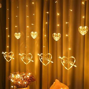 ریسه پرده ای قلب(love)ریموت کنترل از راه دور