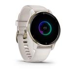 Garmin Venu 2 Plus Cream Gold Stainless Steel Bezel With Ivory Case 010-02496-12 Smart Watch