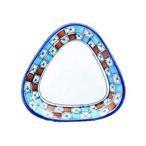 دیس مثلثی کوچک نقش شطرنجی