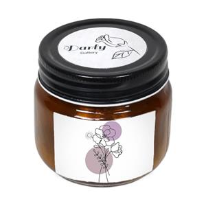 شمع لیوانی دارلی طرح مینیمال گل مدل Candle1112
