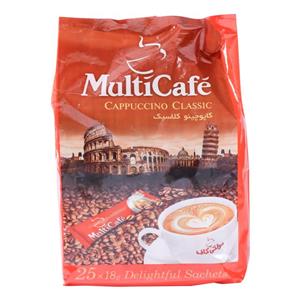 مولتی کافه کاپوچینو کلاسیک 25 عددی Multi Cafe Cappuccino Classic 450 Gr Pack of 