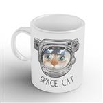 ماگ مدل  گربه طرح  space cat