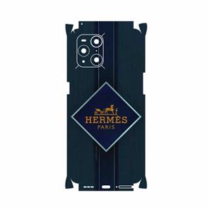 برچسب پوششی ماهوت مدل Hermes-Logo-FullSkin مناسب برای گوشی موبایل اپو Find X3 Pro MAHOOT Cover Sticker for Oppo 