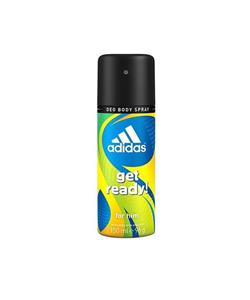  اسپری مردانه آدیداس مدل Get Ready حجم 150 میلی لیتر Adidas Get Ready Deodorant Spray For Men 150ml