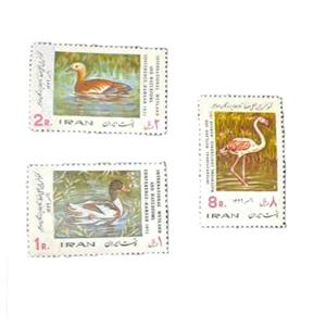 تمبر یادگاری مدل پرندگان مهاجر کدIR1410 مجموعه سه عددی
