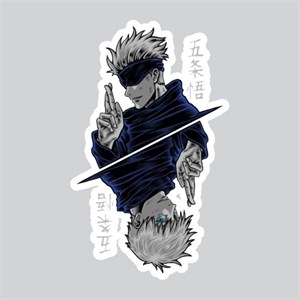 استیکر لپ تاپ پیکسل میکسل مدل jujutsu kaisen گوجو ساتورو -