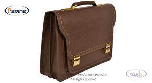 کیف اداری چرم صنعتی پارینه مدل P168-1 Parine P168-1 Leather Briefcase