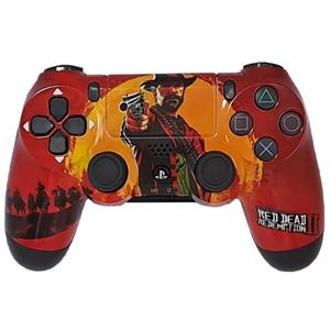 دسته بازی پلی استیشن 4 مدل DualShock4 طرح Red Dead