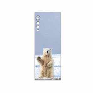 برچسب پوششی ماهوت مدل Polar-bear مناسب برای گوشی موبایل ال جی Velvet 5G MAHOOT Polar-bear Cover Sticker for LG Velvet 5G