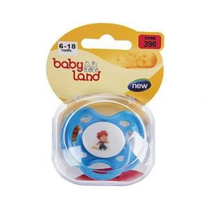 پستانک ارتودنسی طرحدار سایز 6 تا 18 ماه مدل 392 بی بی لند Baby Land 392Baby Happy Pacifier