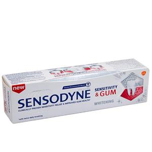 خمیر دندان سنسوداین مدل WHITENIG SENSITIVITY  GUM  حجم 75 میلی لیتر 