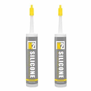 چسب سیلیکون کاسپین مدل SILICON K2 حجم 300 میلی لیتر مجموعه 2 عددی