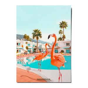 کارت پستال ماسا دیزاین طرح فلامینگو مدل POSJO