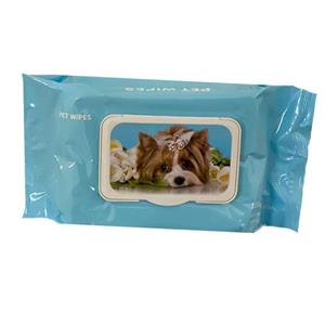 دستمال مرطوب حیوانات مدل pet wipes کد 01 بسته 100 عددی 