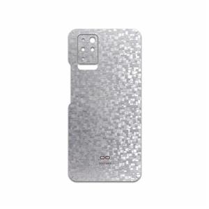 برچسب پوششی ماهوت مدل Silver-Silicon مناسب برای گوشی موبایل اینفینیکس Note 10 MAHOOT Cover Sticker for Infinix 