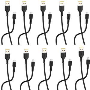 کابل تبدیل USB به microUSB دنمن مدل D06V طول 1 متر بسته 10 عددی