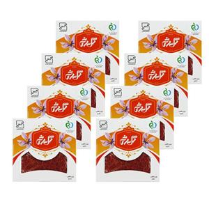 زعفران درجه یک گل رخ - 1 گرم مجموعه 8 عددی