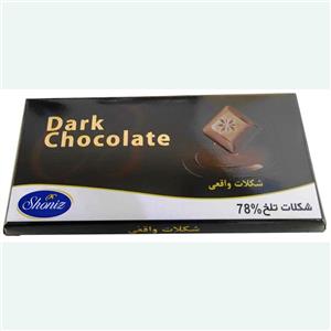 شکلات تلخ 78% شونیز - 100 گرم بسته 3 عددی