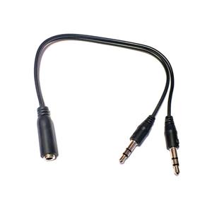 کابل تبدیل 1 به 2 انتقال صدا 3.5 میلی متری مدل sound طول 0.25 متر