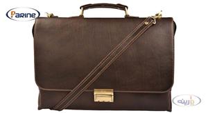 کیف اداری چرم طبیعی کهن چرم مدل L102-15 Kohan Charm L102-15 Leather Briefcase