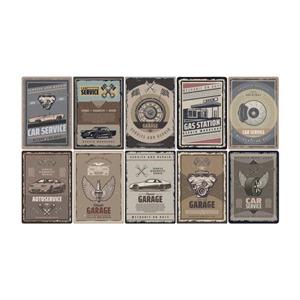 استیکر مدل ماشین کلاسیک کد KM-CARS1 مجموعه 10 عددی -