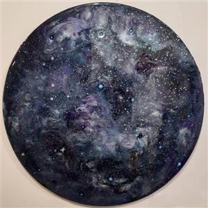 تابلو رزین طرح کهکشانی
