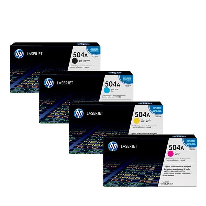 HP 504A 4 Color Laserjet cartridge Pack