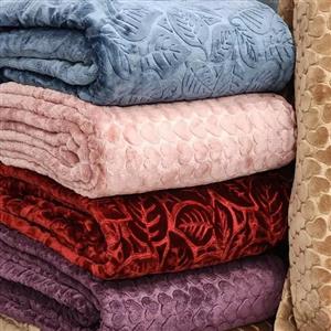 پتو شادیلون مدل چیکا طرح برگ سایز 160x220 سانتی متر