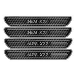 برچسب بدنه خودرو مهدیار مدل کربن کد sp130 مناسب برای MVM X22 بسته 4 عددی