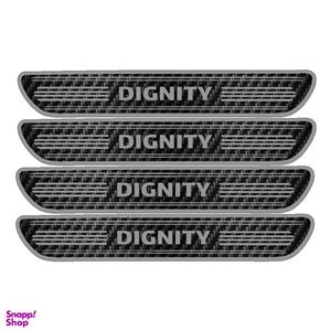 برچسب بدنه خودرو مهدیار مدل کربن کد sp129 مناسب برای دیگنیتی بسته 4 عددی