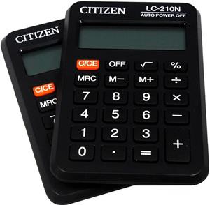 ماشین حساب سیتیزن مدل LC-210N Citizen LC-210N Calculator