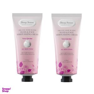کرم مرطوب کننده دیپ سنس مدل rose water حجم 60 میلی لیتر مجموعه 2 عددی