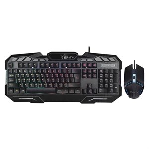 کیبورد و ماوس گیمینگ وریتی مدل Verity V-KB6126GCW