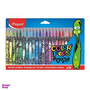 ماژیک رنگ آمیزی 24 رنگ مپد مدل monster کد 146667