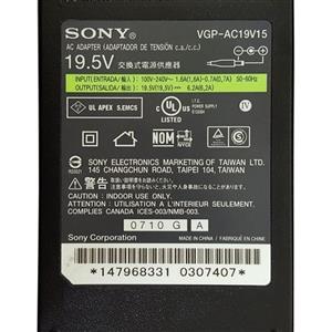 شارژر سونی SONY 19.5V 6.2A ORGINAL اداپتور لپ تاپ مدل ۱۹.۵V ۶.۲A 