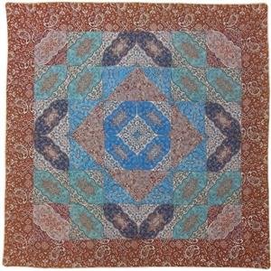 رومیزی ترمه طرح چهل تکه کد TRM143