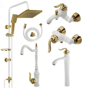ست شیرآلات پرکاس مدل بامبو کد B-02  مجموعه 6 عددی