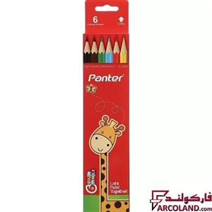 مداد رنگی 6 رنگ پنتر مدل PCP103-6