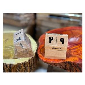 تقویم رومیزی مدل چوب طبیعی