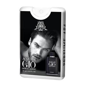 عطر جیبی مردانه پرفیوم آرا مدل GIO BLACK حجم 18 میلی لیتر 