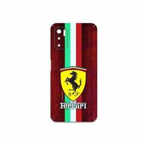 برچسب پوششی ماهوت مدل Ferrari مناسب برای گوشی موبایل شیائومی Poco M3 Pro 5G MAHOOT Cover Sticker for Xiaomi 